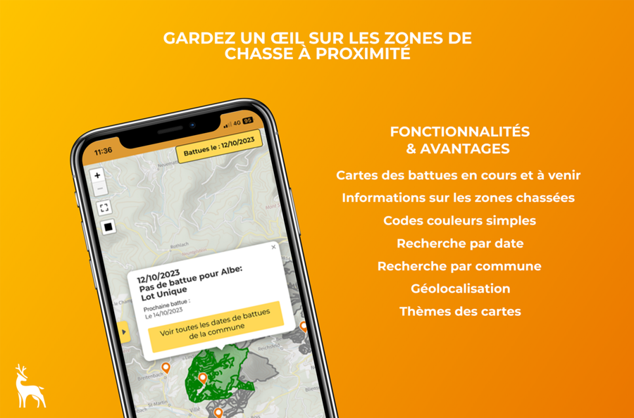 Présentation de l'application Chasse Alsace Moselle